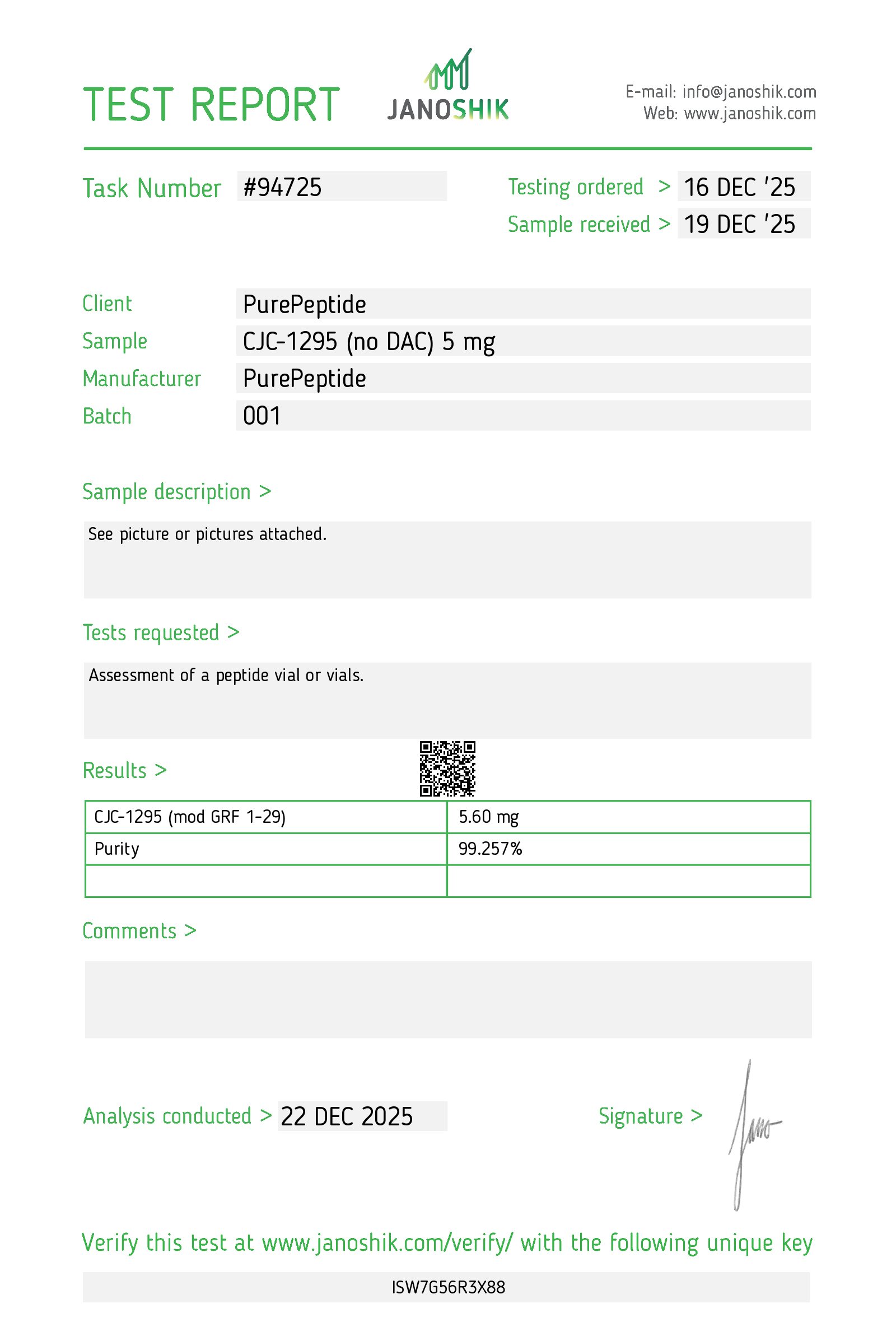 CJC-1295 (fără DAC) 5mg