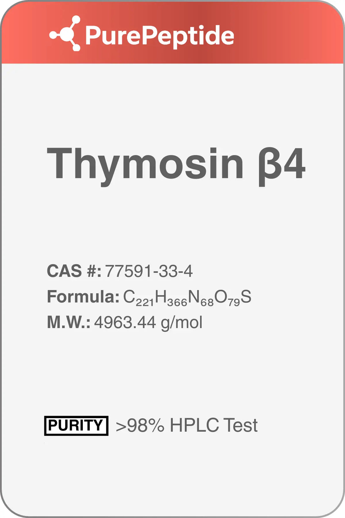 Thymosin Beta-4: Изследвания върху тъканна регенерация и възстановителни процеси PurePeptide