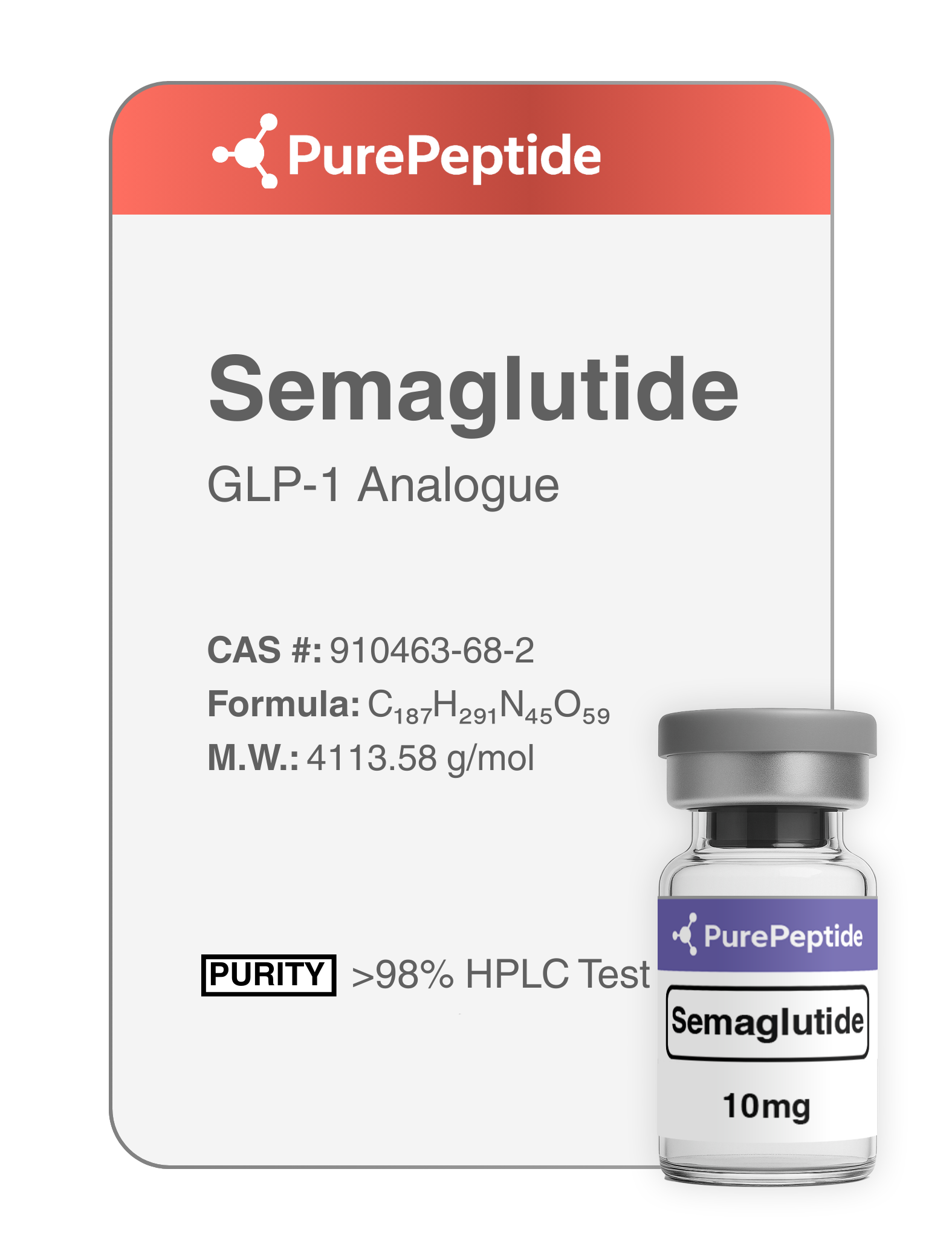 Семаглутид (Semaglutide) 2mg/5mg/10mg PurePeptide